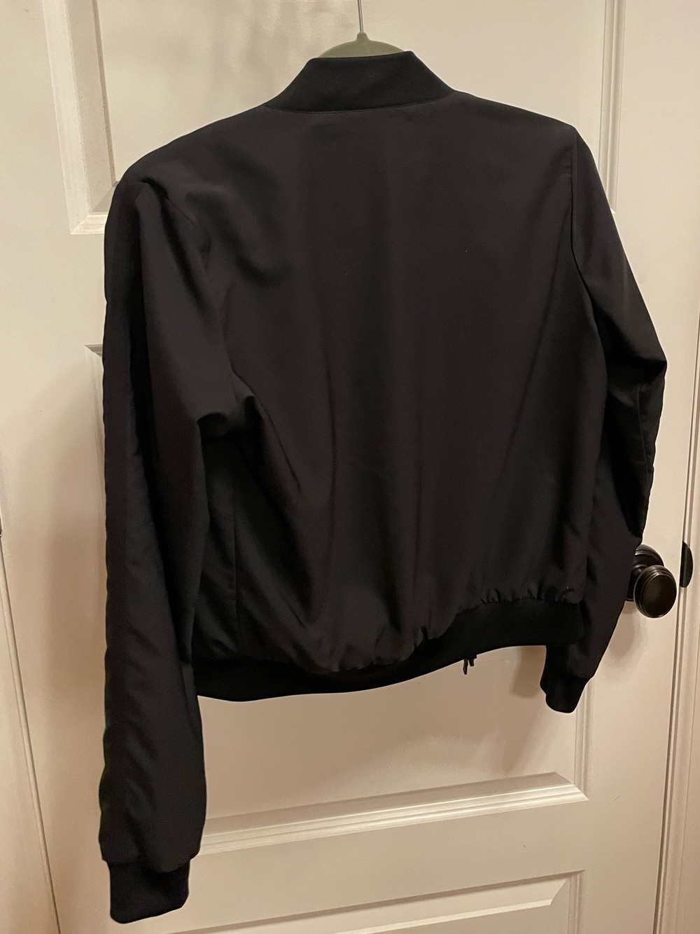 NIKE Black Bomber Jacket with Printed Lining - reversible size S - retro - Picture 2 of 6